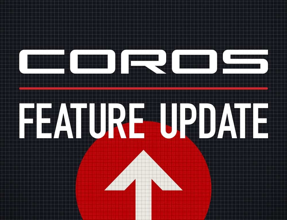 COROS announces large firmware update for its GPS watches