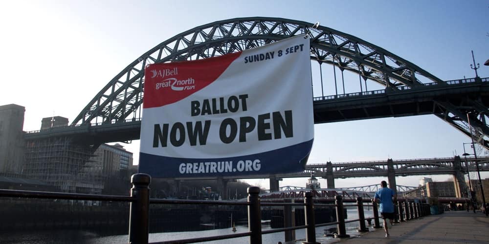 Ballot now open for the 2024 AJ Bell Great North Run Running Insights