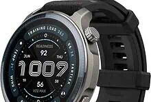 Modern GPS running smartwatch with advanced fitness tracking, heart rate monitor, VO2 max, recovery time, and training load features for athletes and running enthusiasts.