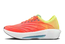 Vibrant Nike running shoe designed for performance, featuring lightweight breathable mesh, cushioned sole, and colour-blocked design for optimal comfort and race-day endurance.
