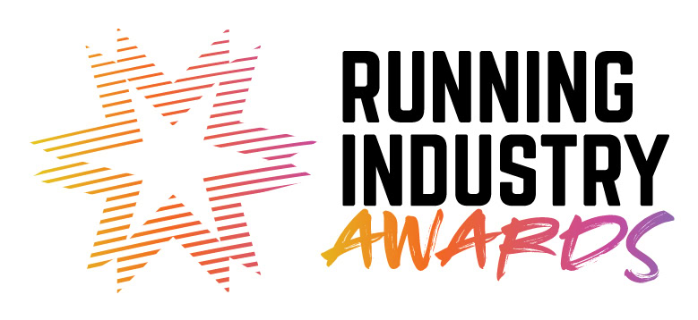 Innovative running industry awards logo highlighting excellence in running performance, gear, and sports technology.