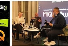 Panel discussion at MIQ event with speakers and audience, showcasing sports marketing and event management insights.