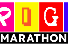 Running Insights logo featuring vibrant colours and marathon weekend branding.