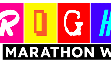 Running Insights logo featuring vibrant colours and marathon weekend branding.
