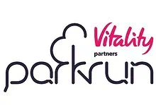 Vitality parkrun logo featuring a stylised cloud and the words 'Vitality' and 'parkrun' in modern fonts.