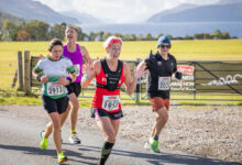 Runners at the Loch Ness Marathon